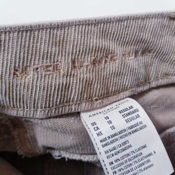 AEO American Eagle Corduroy Button Fly Super Hi-Rise Flare Pants - Picture 13 of 16